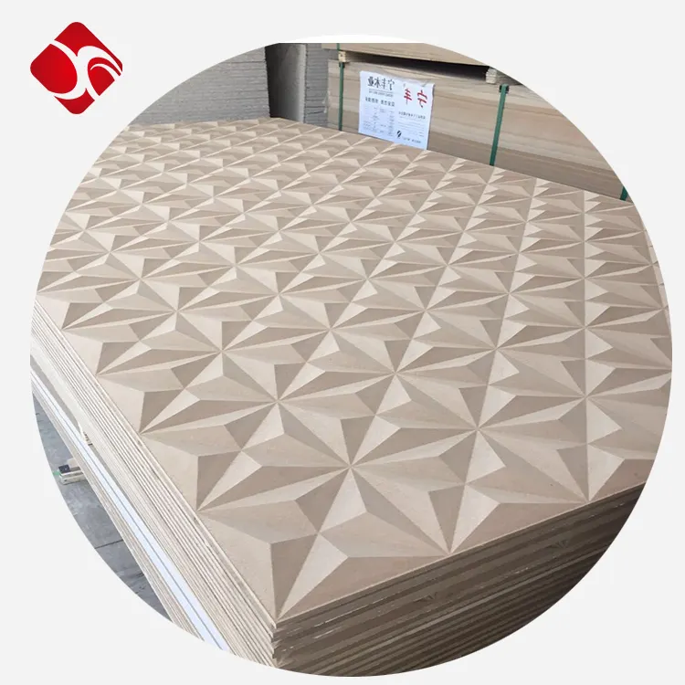 China factory mdf 3d wall panel 18mm laminated With Lowest Price
