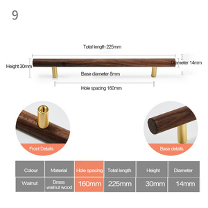 Jaya gỗ và bass đồ nội thất cửa xử lý tủ quần áo ngăn kéo kéo xử lý knobs - Product Image 6