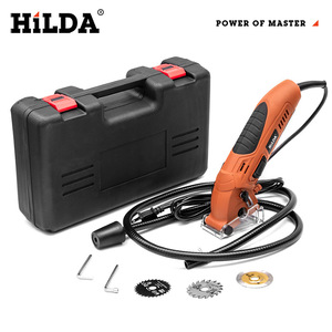 Çok amaçlı 0-25.5mm kesme derecesi 5 delik hava çıkışı komple aksesuarları kesmek için alçıpan/Metal mini elektrikli dairesel testere - Product Image 3