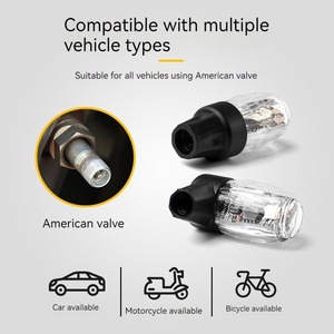 BRAD araba oto tekerlek lastiği lastik işık renkli lamba vana LED ışık titreşim ve optik algılama ile motosiklet araba bisiklet için - Product Image 2