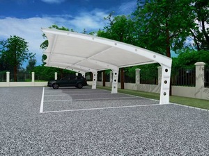 Modern Designed Outdoor Architecture Membrane <strong>Structure</strong> Car Parking <strong>Shade</strong> &amp; Swimming Pool Tent PVDF &amp; PTFE Type - Product Image 2