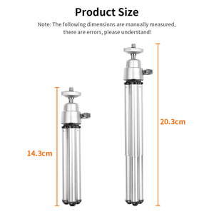 HONGDAK Giá Ba Chân Mini Linh Hoạt Để Bàn Giá Đỡ Di Động Xoay 360 Độ Kèm Kẹp Điện Thoại Cho Máy Ảnh Gopro Xiaomi Huawei iPhone - Product Image 5