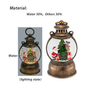 Bola de cristal de Navidad, lámpara de viento musical, regalos para el hogar, decoraciones, agua iluminada, globo de nieve, linternas, círculo para decoraciones navideñas - Product Image 4