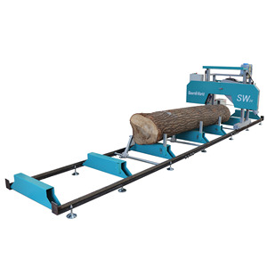 Değirmen taşınabilir bant kereste fabrikası günlük testereler yatay dairesel ahşap kesme testeresi makinesi - Product Image 6