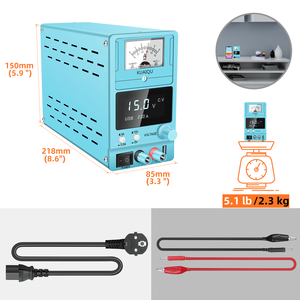 15V 3A线性DC电源可调指针模拟数字显示变压器实验室电源电话Reapair SPS-D1503 - Product Image 5
