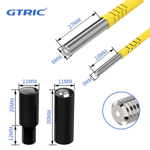 Etichetta GTRIC rileva il sensore di rilevamento del colore RGB 3 sorgente luminosa a colori M6 sonda in fibra coassiale sensore ottico fotoelettrico a colori - Product Image 3