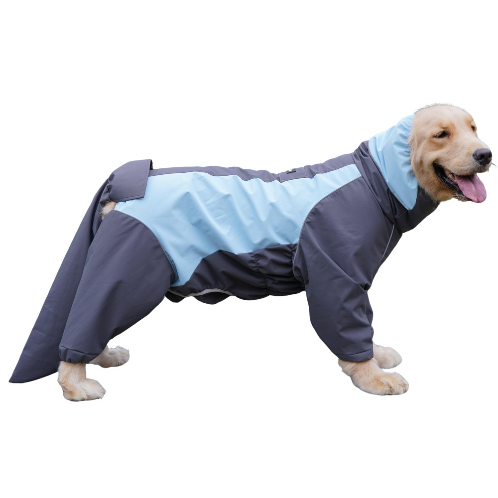 (Couvre-queue imperméable bleu)