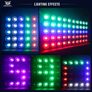 ステージバーパーティーナイトクラブディスコ用25x 10W RGB 5X5DMX背景LEDマトリックスライト - Product Image 6