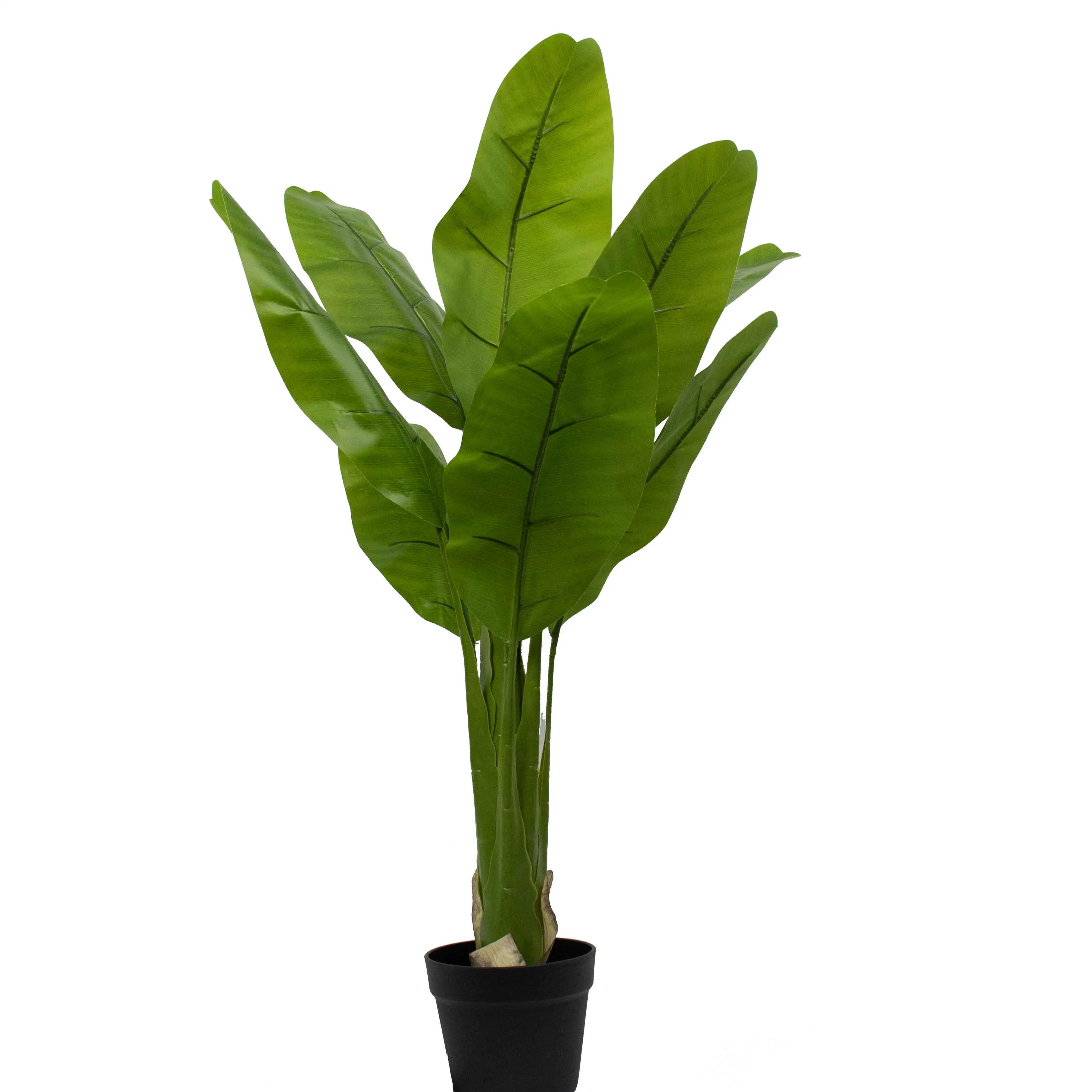 99 ס""מ פלסטיק מדומה צמחים ללא ריח בית נוי גן תפאורה מציאותי מלאכותי פלנטיין משה באג'ו עץ בננה