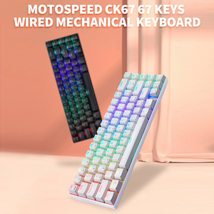 Teclado mecánico para ordenador portátil, teclas de bloque de color de 67 teclas, retroiluminado rgb, para gaming, en idioma tailandés, hotswap - Product Image 3