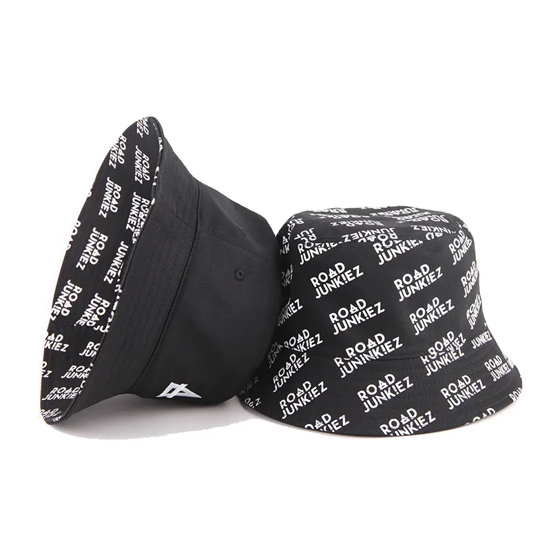 New Designer Fashion Unisex Reversible Fisherman Caps Logo Custom Printed Bucket Hats Wholesale