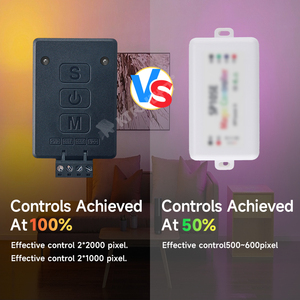 Controlador De Luz De Cortina WIFI DC5V-24V WS2811 WS2812B WS2815 APP Controlador De Cadena De Luces LED Colorido programmabile