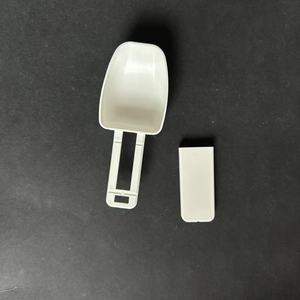 Nhựa đo sữa bột muỗng ráp gấp căng Khả năng mở rộng Scoop 5g 15g 30ml 30cc ngắn xử lý dài xử lý Trắng - Product Image 2