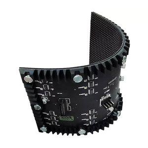 P5mm Kreis-LED-Matrix modul Flexibles Silizium-LED-Modul 5mm Pitch Pixel High Definition 64x32 Punkte Soft App Control 320*160mm - Product Image 3