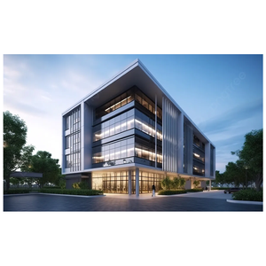Moderne hochwertige mehrstöckige vorgefertigte Stahl konstruktion für Wohnungen und Bürogebäude für Mall-Anwendungen - Product Image 5