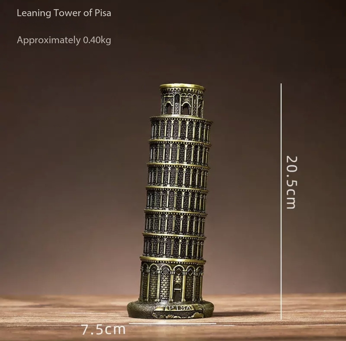 Tour penchée de Pise20,5 cm
