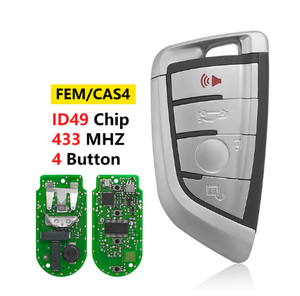 A2AUTOKEYS 4 düğme ID49 çip 315/433/868Mhz uzaktan araba anahtarı BMW X1 X3 X5 X6 X7 BMW +/FEM 2011-17 anahtarsız gitmek araba anahtarı değiştirin - Product Image 3