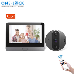 1mp พิกเซลออด4.3นิ้ว HD 720จุดหน้าจอสีกล้อง Peep Hole Viewer สำหรับประตู Tuya Wifi กับ PIR ตรวจจับการเคลื่อนไหว - Product Image 2
