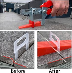 Çini klipler döşeme aksesuarları fayans seviye sistemi çini tesviye açı Fixter kama alıcılar kurulum için akülü araçları - Product Image 6