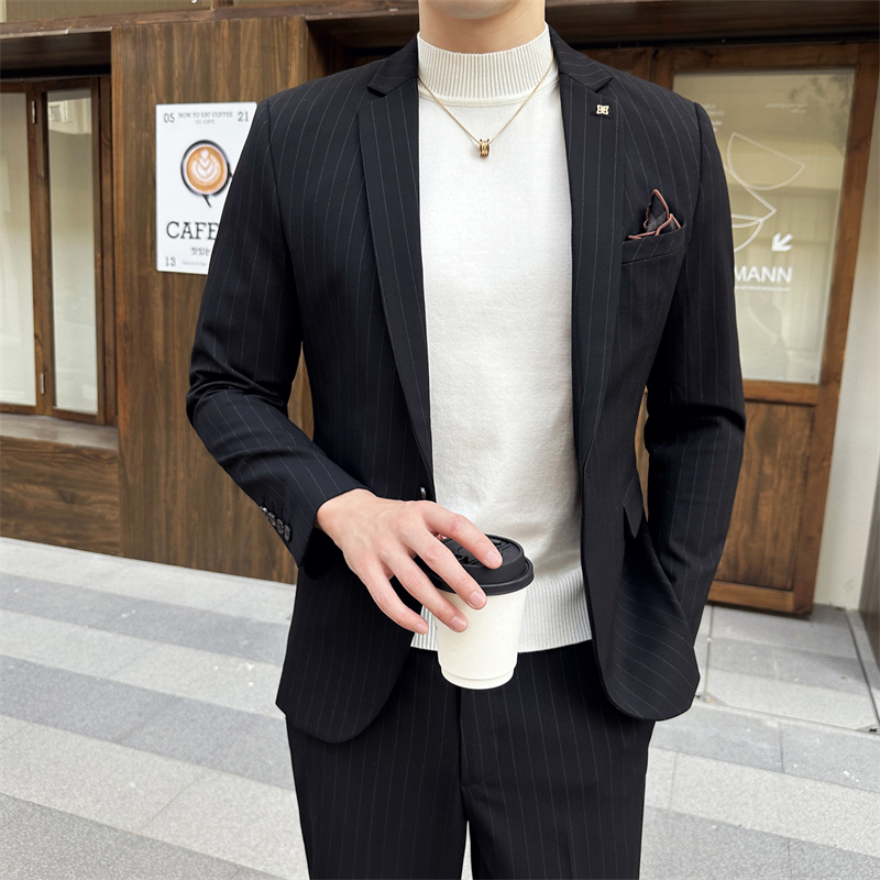 Noir (costume + pantalon habillé)