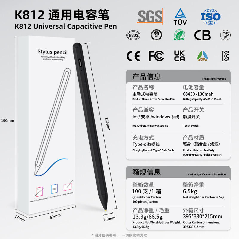 Tête en métal d'emballage neutre noir
