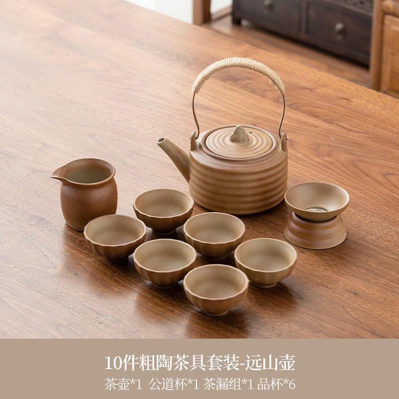 Service à thé kung fu 10 pièces - théière Yuanshan