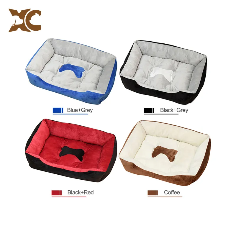 Folha de Bandeja Lateral Grande Cão Gato Foufy Cães Velhos Britânico Bandeira Cama Casa China Couro De Vaca Motivo Sherpa Couro Personalizável rodada