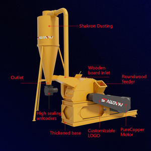 Smerigliatrice per legno di qualità commerciale-processo 500 kg/ora con controllo della velocità variabile - Product Image 4