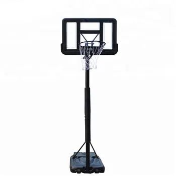 Soporte de aro de baloncesto ajustable, portátil, profesional, para exteriores, con tablero de baloncesto Acrílico