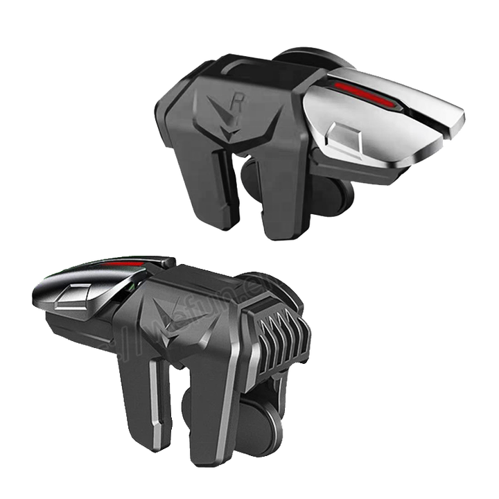G21 High Sensitive Metal Trigger Six Finger Aim Shooter Fire Button Mobile Game Controller Android I