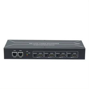 Dual Ethernet Port <strong>4</strong> Channel HD MI Over <strong>IP</strong> <strong>Encoder</strong> Portable HD IPTV Video <strong>Encoder</strong> - Product Image 1