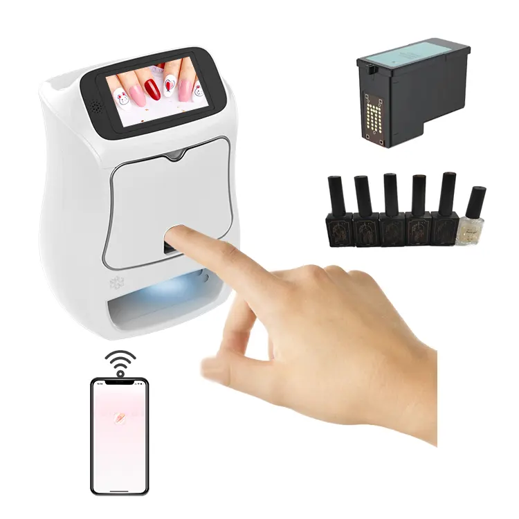 Portable automatique manucure bricolage Nail Art imprimante 3D numérique ongles peinture prix ongles autocollant Machine d'impression