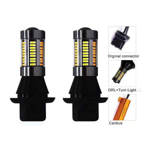 หลอดไฟ Led สำหรับรถยนต์,BAU15S BA15S 7440 20W 4014 66SMD Error Free Canbus DRL และไฟเลี้ยวสีคู่ไฟวิ่งกลางวัน LED - Product Image 1