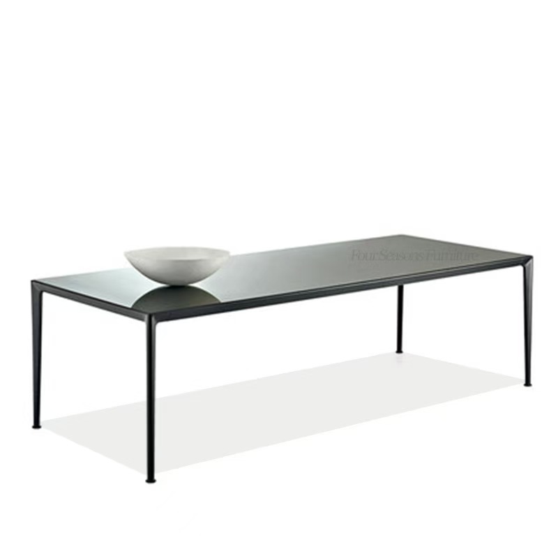 Mesa larga gris oscuro (180*80*70cm)