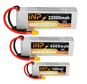 INP 4S 3S 2S 5200毫安时25C 35C 45C 75C 11.1V 14.8V 18.5V 100C 22000毫安时FPV电池锂离子紧急医疗救助 - Product Image 1