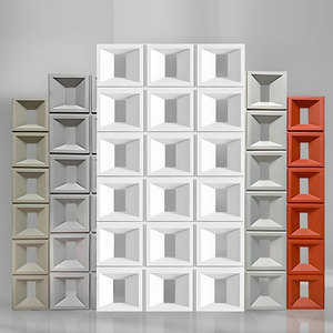 Outdoor ABS Hohl dekorative Wand Backstein dick doppelseitig für Hotel trennwand Moderne Steinblock Schaufenster dekoration - Product Image 3