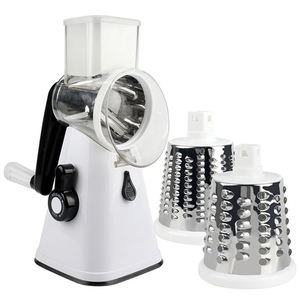O26 3 in 1 Vegetable Mandoline Slicer <strong>Swift</strong> Rotary Drum Grater Nut Shredder Veggie <strong>Cutter</strong> Peeler Spiralizer Cheese Chopper - Product Image 5