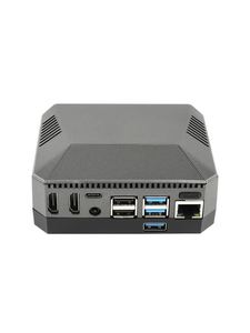 Raspberry Pi alloggiamento in lega di alluminio di quarta generazione riservato M.2 interfaccia interruttore di alimentazione ventola di raffreddamento Raspberry Pi 4b alloggiamento - Product Image 1
