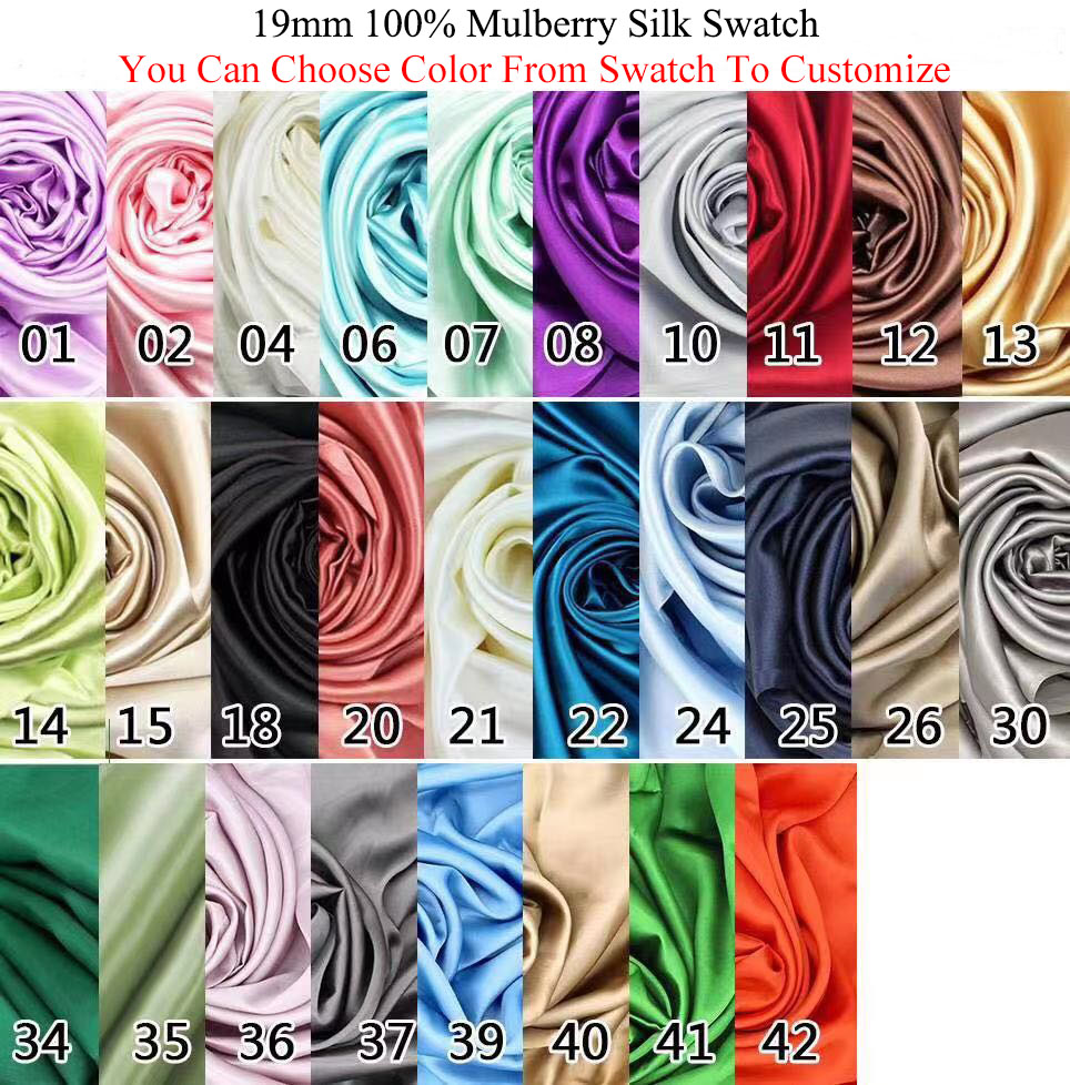 6A 19mm tissu couleur swatch