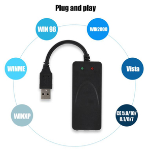 Win 78/10用のデュアルポートUSB2.056K音声ファックスデータ外部モデム - Product Image 3