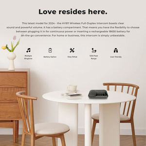 2 <strong>Way</strong> Full Duplex <strong>Wireless</strong> <strong>Intercom</strong> <strong>System</strong> Battery Powered <strong>Intercom</strong> 1200 Feet Range for Home,Office AndBusiness - Product Image 3