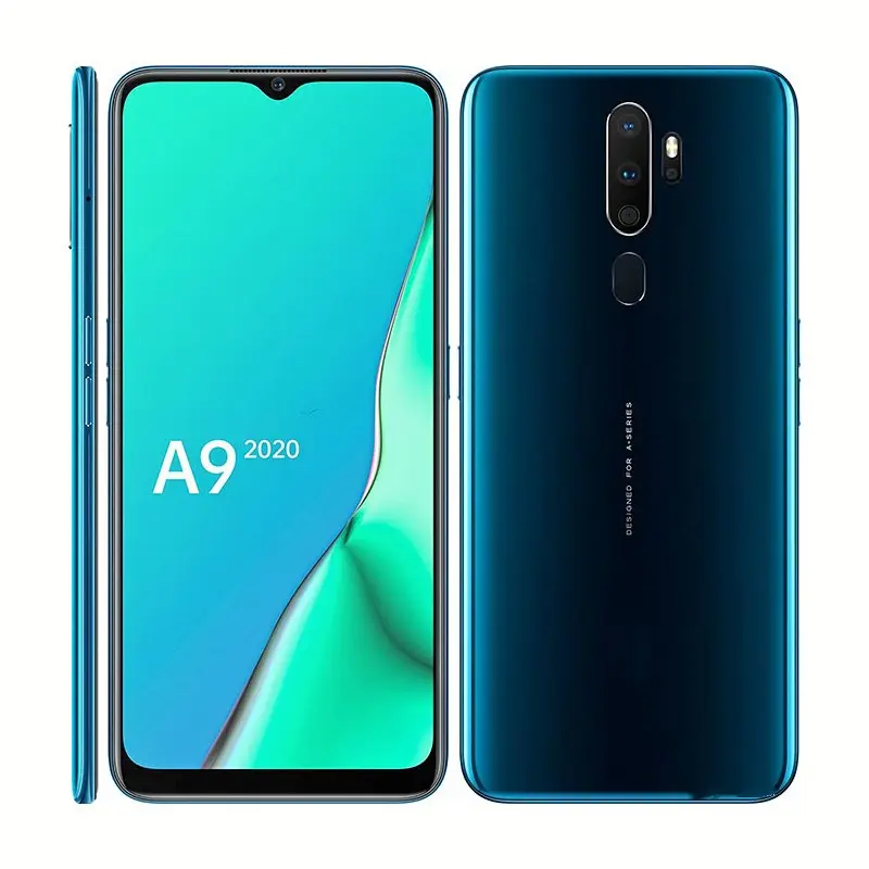 Téléphones Android d'occasion originaux en gros pour OPPO A9 téléphone d'occasion Android 4G à empreintes digitales