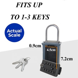 キーセーフロックボックス屋外壁掛け収納ボックスデジタルキー安全ボックスセーフ - Product Image 3