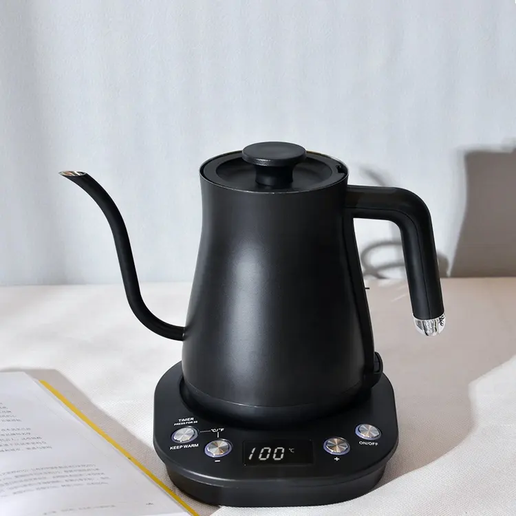 Nouvelle mini bouilloire électrique fabricant de chauffe-café portable sans fil col de cygne cafetières électriques automatiques