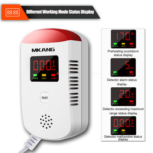 Detector de fugas de gas de cocina enchufable, alarma de detector de sensor de gas natural LPG, detector de gas Combustible sistema de alarma para el hogar - Product Image 5
