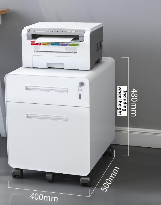 Two-drawer arched cabinet