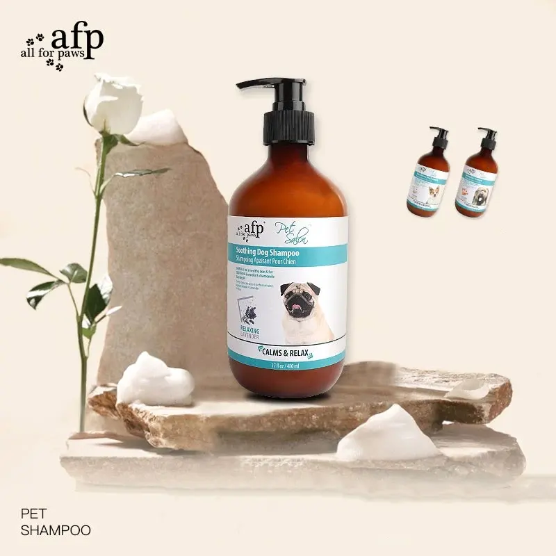 Annya produk perawatan hewan peliharaan Salon lembut PH menenangkan Glossing sampo mandi organik alami sampo anjing untuk kulit sehat