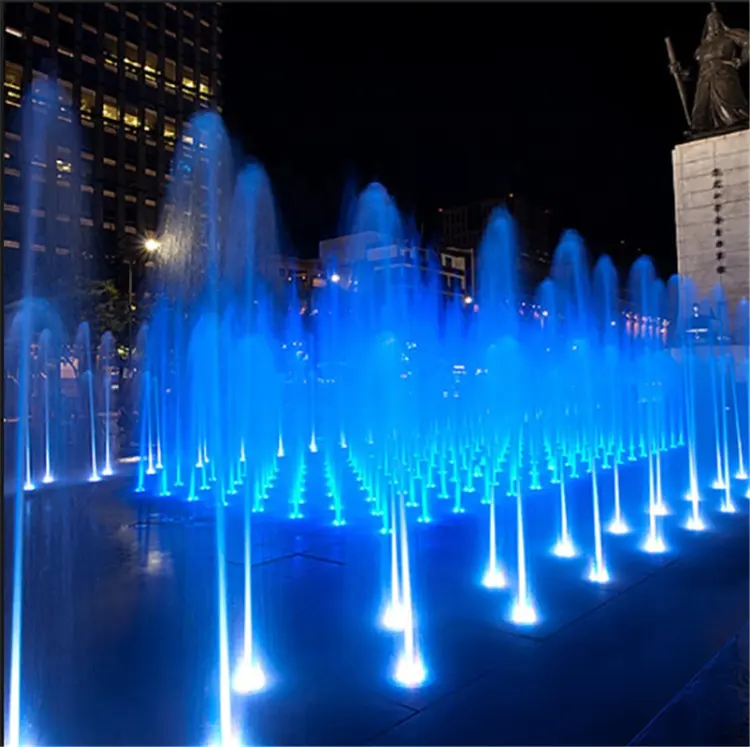 Fuente de agua musical de tierra seca, nuevo diseño, 2023