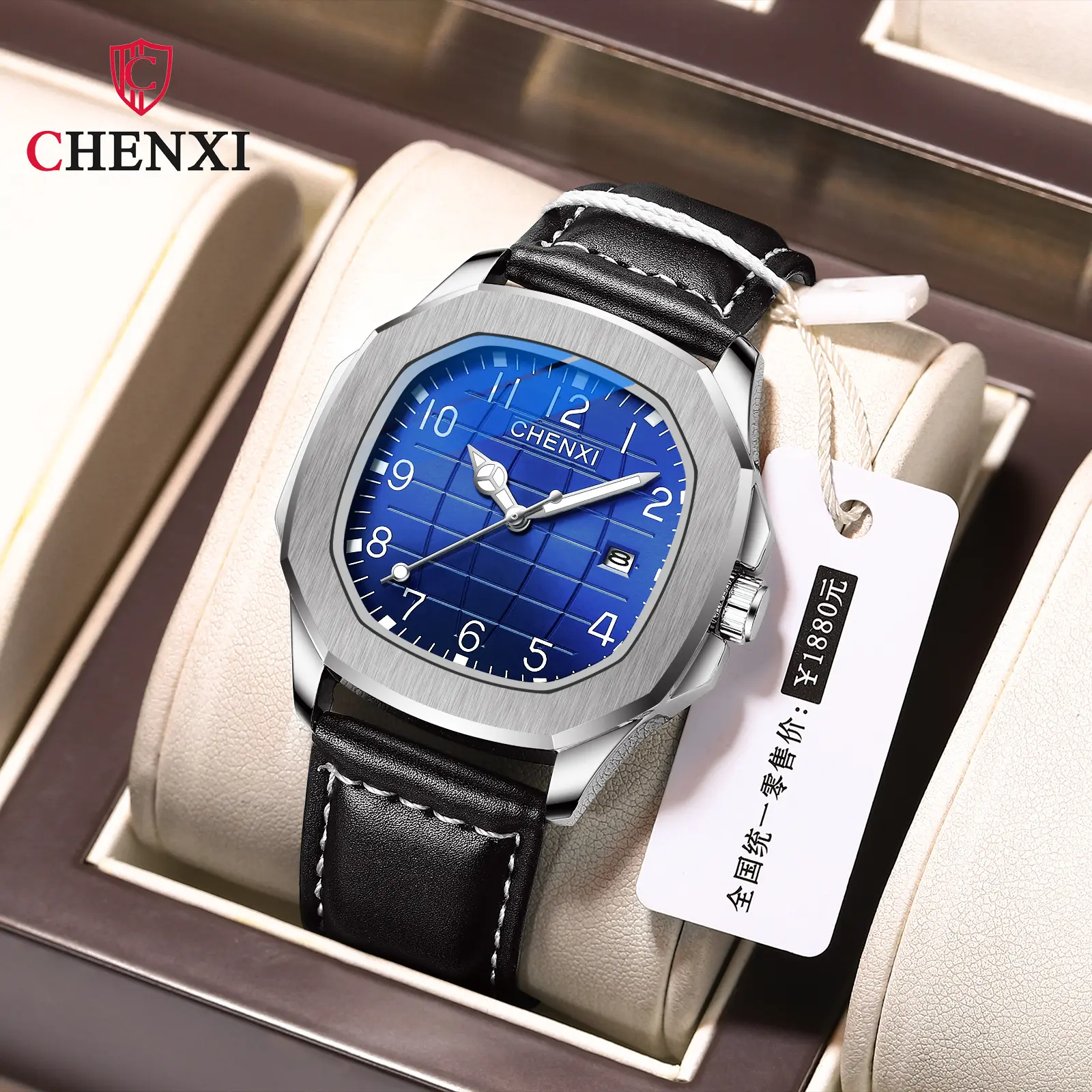 Высококачественные Мужские кварцевые модные часы, лидер продаж, 2022, роскошные Брендовые Часы, дропшиппинг, CHENXI 8213