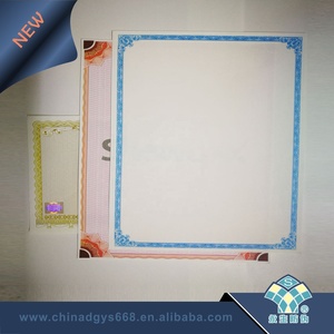 Stampa di certificati di carta opaca UV stampata con crittografia anti-copia di sicurezza - Product Image 2